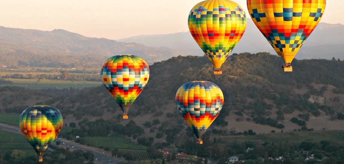 A Breathtaking Journey: Hot Air Balloon Ride Over Napa Valley, California